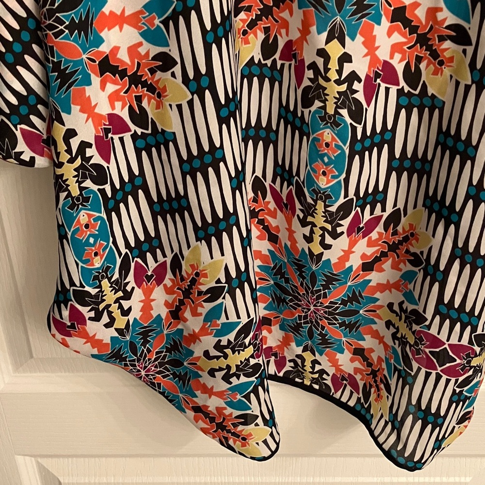 Cynthia Rowley Multicolor Geometric Kimono - Picture 6 of 6